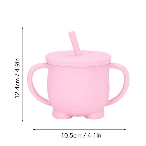 A silicone sippy cup picture used to review for selling the product via ecommerce.